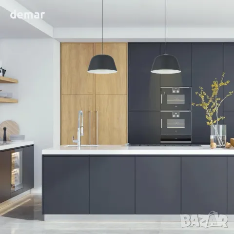 MOSSODOR таванна лампа, 30 см, черна отвън и бяла отвътре, включва 1x Edison крушка Е27, снимка 7 - Лампи за таван - 49275300