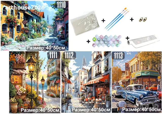 Картини за рисуване по номер;диамантени гоблени-нови модели,пълен к-кт, снимка 3 - Арт сувенири - 47350500