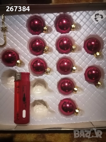 Стъклени играчки за елха, снимка 4 - Други ценни предмети - 52475876