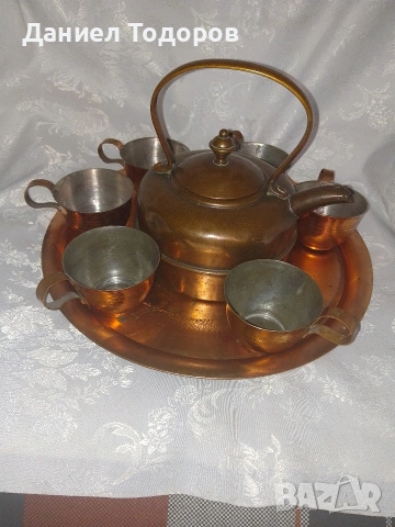 Стар Меден Сервиз за - Чай, Кафе , Ракия - 8 части, снимка 11 - Сервизи - 54081566