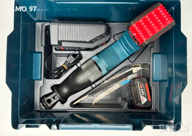 BOSCH GSA 18 V-Li - Акумулаторен саблен трион 2x18V 5.0Ah, снимка 2 - Триони и циркуляри - 52897683