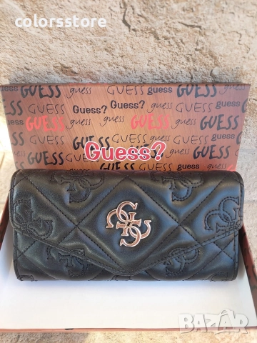 Черен портфейл Guess код VL, снимка 3 - Портфейли, портмонета - 43412217