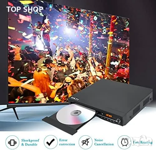 Нов HDMI DVD плейър за телевизор/Smart TV/USB вход/Дом Кино, снимка 4 - Плейъри, домашно кино, прожектори - 49251672
