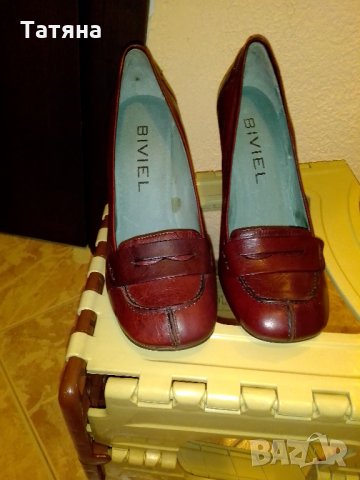 Елегантни дамски кожени обувки, снимка 3 - Дамски елегантни обувки - 34415024