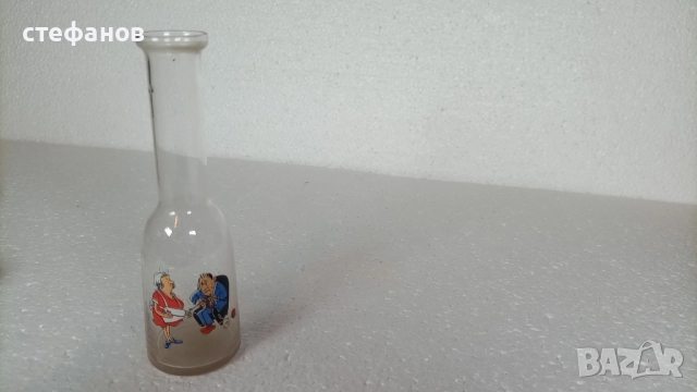 Стари юзчета, тънкостенни, хумористични картинки, 100 мл, снимка 6 - Антикварни и старинни предмети - 52646456