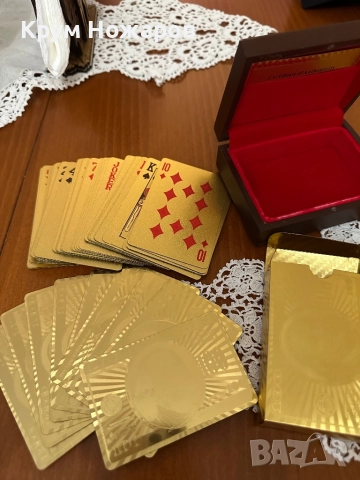 Бутикови карти за игра -999.9Gold Playing Cards, снимка 3 - Карти за игра - 52776386