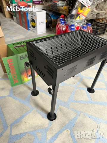Преносимо сгъваемо барбекю с регулируема височина, снимка 4 - Барбекюта - 54090065