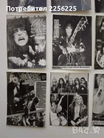 ЛОТ стари картички на метъл групи (лот18), снимка 3 - Колекции - 49880205