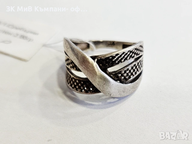 Сребърен пръстен 3.98гр 04633-25, снимка 2 - Пръстени - 53030608