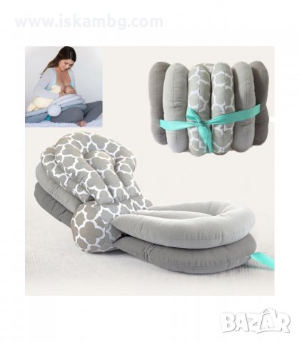 МНОГОФУНКЦИОНАЛНА ВЪЗГЛАВНИЦА ЗА КЪРМЕНЕ И СПАНЕ НА БЕБЕТА И МАЛКИ ДЕЦА - код 2668, снимка 7 - Аксесоари за кърмачки - 33927142