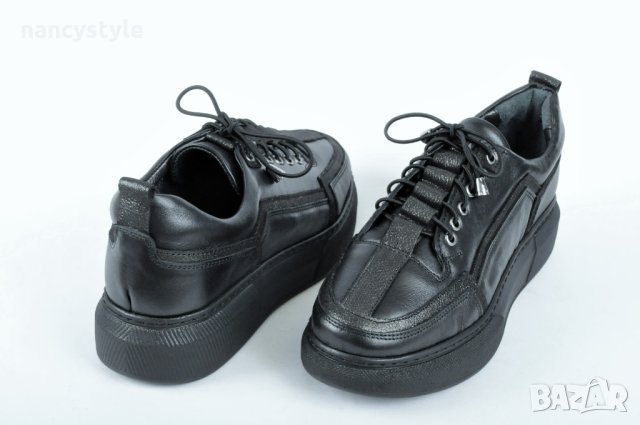 НОВО! Дамски обувки от естествена кожа - Черни, снимка 3 - Дамски ежедневни обувки - 42810904