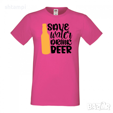Мъжка тениска Save Water Drink Beer 5,Бира,Бирфест,Beerfest,Подарък,Изненада,Рожден Ден, снимка 7 - Тениски - 36387465