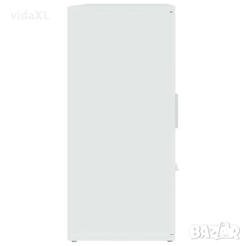 vidaXL Сайдборд, бял, 91x29,5x65 см, инженерно дърво, снимка 7 - Бюфети - 56147955