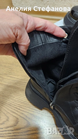 Дамски черни боти , снимка 7 - Дамски боти - 53105871