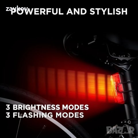 GuardG3X USB акумулаторна задна светлина за велосипед, снимка 3 - Части за велосипеди - 44241148
