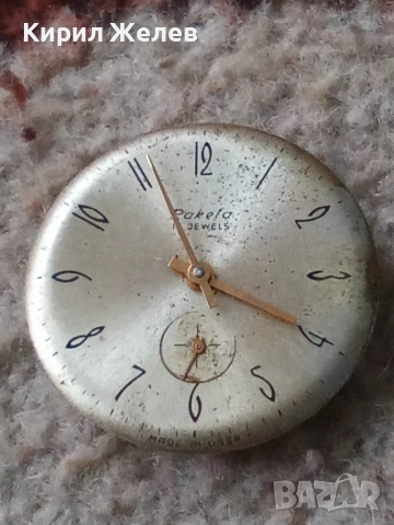 Механизъм с циферблат от стар ръчен часовник 35264, снимка 5 - Мъжки - 52260683