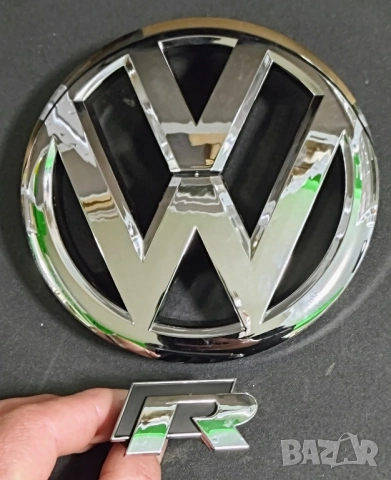 Емблеми за VW GOLF 6, R20, за предна решетка, VW GOLF 6 R20, емблема Volkswagen, комплект 