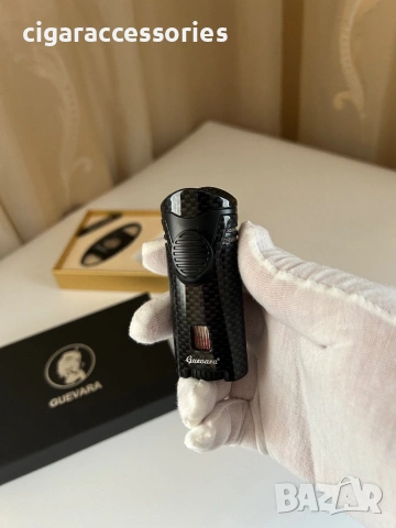 Guevara подаръчен комплект за пури – запалка и резачка, снимка 4 - Запалки - 53152665