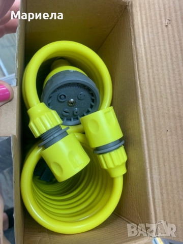 Спирален маркуч с разпръскващ пистолет, снимка 3 - Други - 51688801
