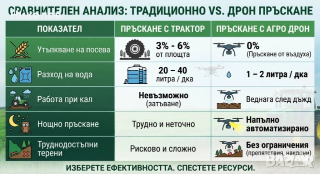 Пръскане и торене с дрон, снимка 3 - Други услуги - 54176794
