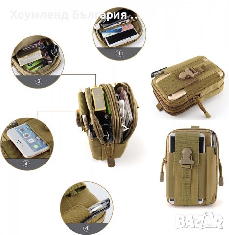 Военна чантичка за колан с 6 джоба, снимка 3 - Чанти - 40025869