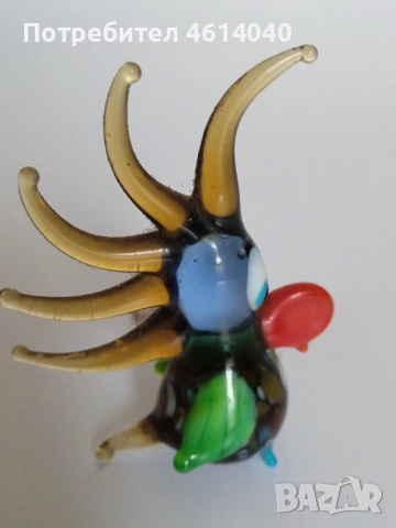 Стъклена фигурка фигурки Кон Куче, Мишка, Папагал, снимка 14 - Колекции - 52942452