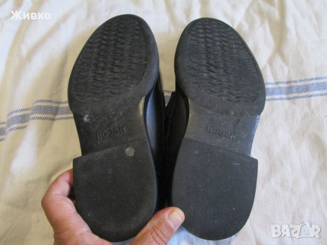 HOGAN черни мъжки обувки от естествена кожа размер UK-7.5; EUR-41.5., снимка 5 - Ежедневни обувки - 34111044
