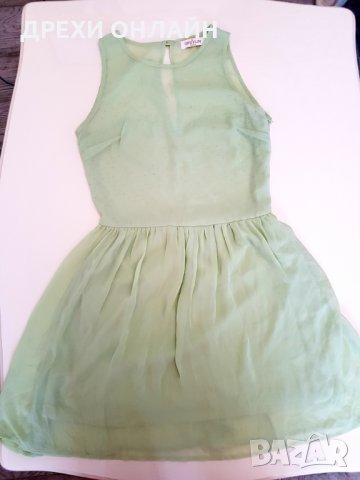 Светло зелена рокля, снимка 2 - Рокли - 26483467