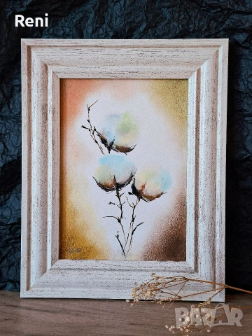 Памук, картина пастел, оригинал