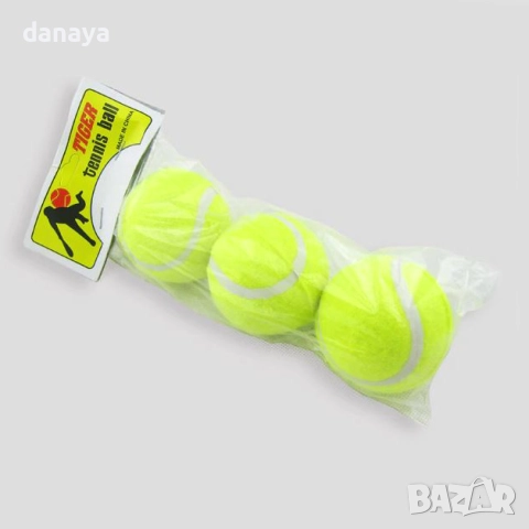 2068 Комплект топки за тенис на корт, 3 броя, снимка 4 - Тенис - 51741204
