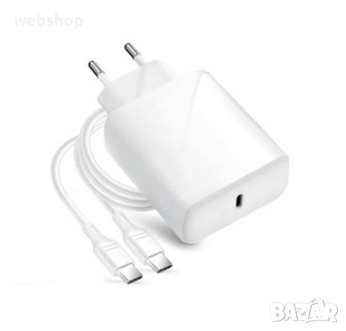 Комплект зарядно за Самсунг/Samsung , Бързо зареждане, Адаптер + Кабел , бял, USB-C, Type-C, 45W, снимка 1 - Оригинални зарядни - 44156313