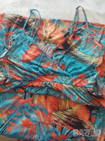 Рокля с презрамки , снимка 2 - Рокли - 50456501