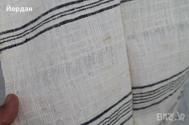 Ръчно тъкан ленен плат за кърпи, снимка 5 - Платове и дамаски - 50223704