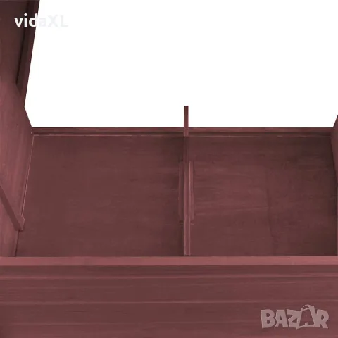 vidaXL Кокошарник за открито с 1 отделение за яйца, кафяв, дървен, снимка 6 - Кокошки и пуйки - 56146271