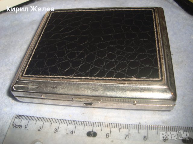 СТИЛНА ВИНТИДЖ СРЕБРИСТА РЕТРО СТИЛ ТАБАКЕРА 32192, снимка 3 - Табакери - 38288950