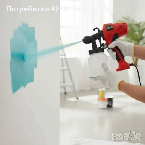 Електрически пистолет за боядисване Electric Paint Sprayer Elite, снимка 6 - Други стоки за дома - 52479649