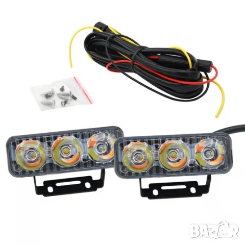 Дневни LED светлини 86мм / 36мм / 30мм 12V 2 броя