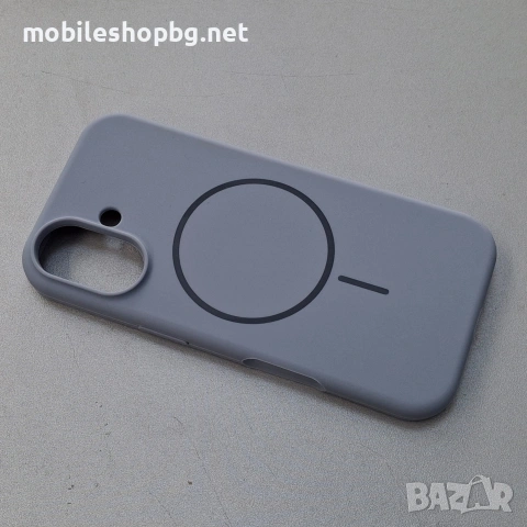 iPhone 17 гръб силиконов подплатен MagSafe розов син цилкамен, снимка 4 - Калъфи, кейсове - 53108449