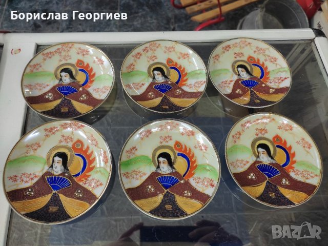 Шест чинийки за чаши за кафе япония