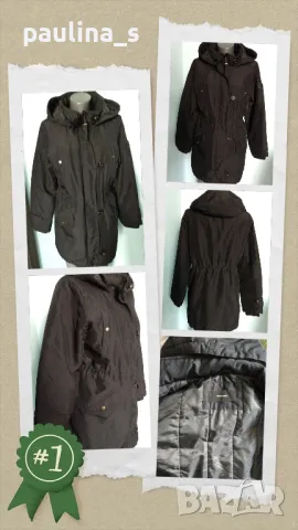 Пухено дебело яке тип парка "S'Oliver" / зимно яке с подплата и хастар / голям размер , снимка 13 - Палта, манта - 19412693