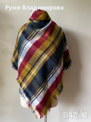 Голям, дебел шал с вълна/ различни видове, снимка 8 - Шалове - 52788149