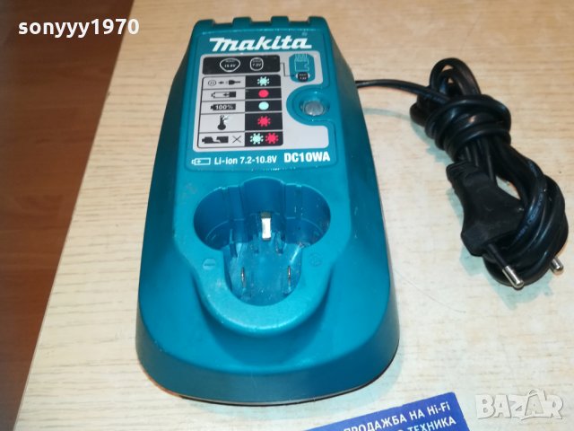makita dc10wa 7.2-10.8v li-ion charger-внос switzerland, снимка 4 - Винтоверти - 29592342