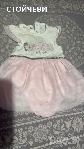 Бебешка рокличка GUESS , снимка 2 - Комплекти за бебе - 53342450