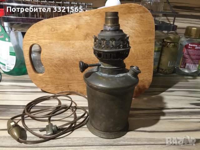 Стара немска лампа Матадор, снимка 3 - Антикварни и старинни предмети - 39163389