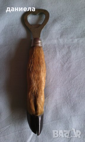 Уникален еленски крак - отварачка. Ловен трофей. Много красив. САМО ЕДИН В БЪЛГАРИЯ, снимка 3 - Подаръци за мъже - 32105265