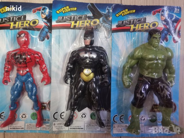 Хълк Батман Спайдърмен Супермен Тор Америка пластмасова фигурка играчка фигурки играчки avengers, снимка 3 - Фигурки - 37026067