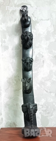 Африканска дърворезба, скулптора, сувенир, пано, тотем. , снимка 2 - Картини - 53179829