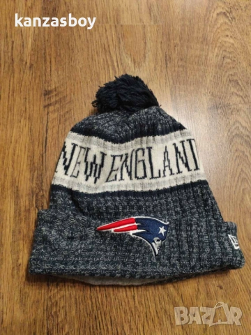 new era new england patriots - страхотна зимна шапка КАТО НОВА 100% оригинал универсален размер, снимка 6 - Шапки - 53020933