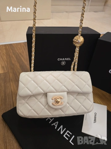 Налична чанта Chanel Mini square, снимка 7 - Чанти - 53322860