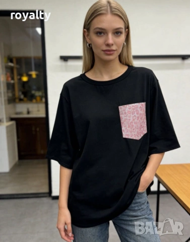 Нова Черна Дамска Тениска Италианско Производство 